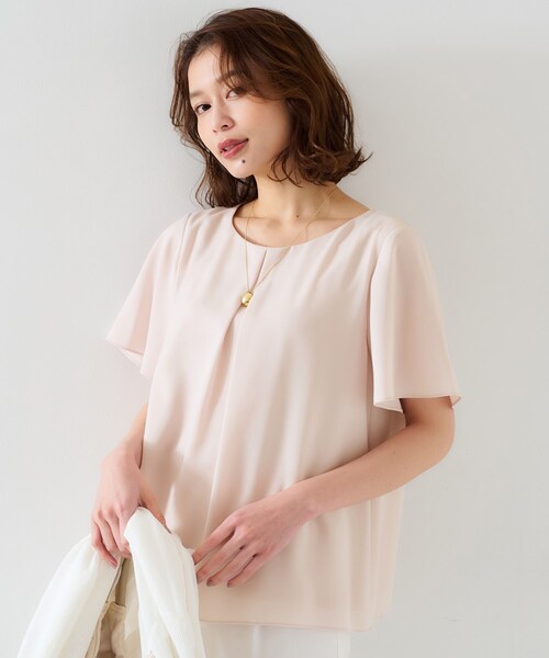 未使用 UNTITLED 25SS フロントタックブラウス 5L 48 ホワイト 未使用 UNTITLED 25SS フロントタックブラウス 5L 48 ホワイト