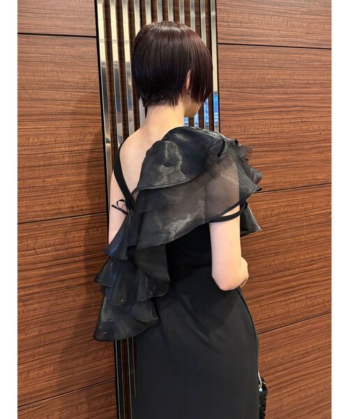 LAGUNAMOON フリル パーティードレス LAGUNAMOON ドレス LADYアシンメトリーフリルドレス : ZOZOTOWN