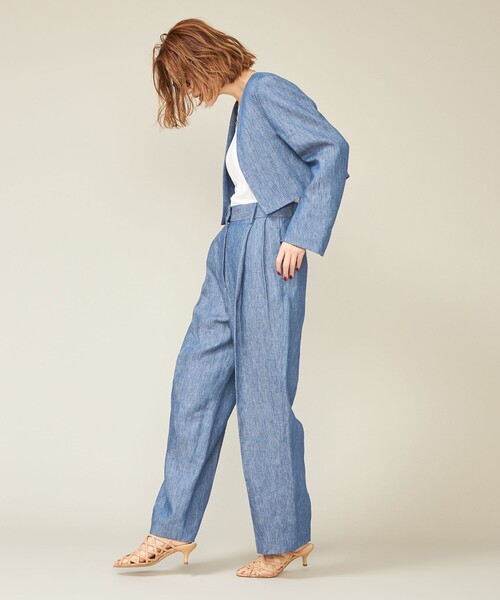 ntkm 　conte ノーカラージャケット conte ジャケット ノーカラージャケット 「conte」ペーパー