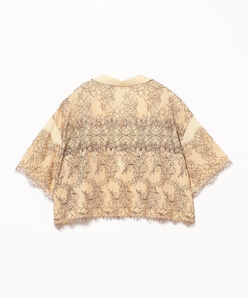 Ray BEAMS ブラウス シャツ コードレース レイヤー レディース