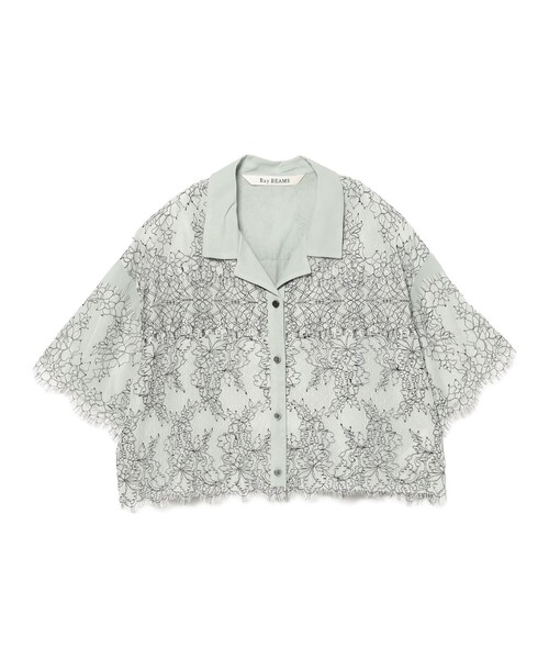 Ray BEAMS ブラウス シャツ コードレース レイヤー レディース