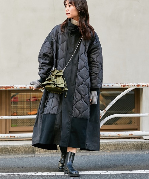 etsinta（エシンタ） コート ONE SIZE ブラック レディース : ZOZOTOWN