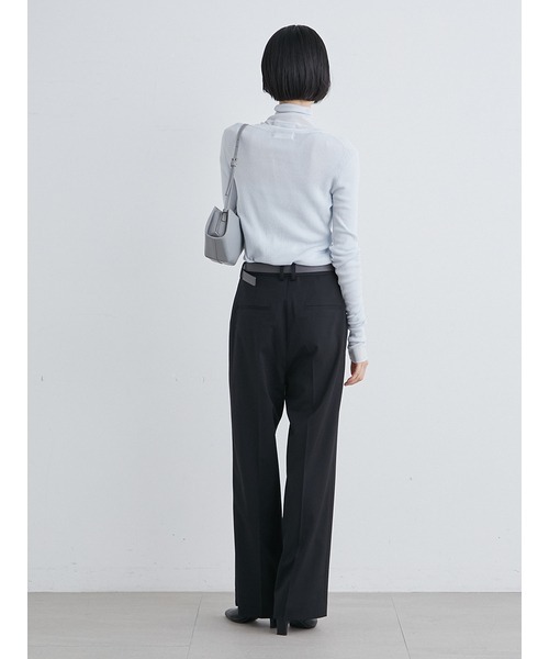 「MIESROHE」 タートルネックニット FREE ライム レディース_画像2