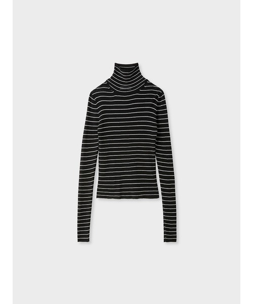 「MIESROHE」 タートルネックニット FREE ライム レディース_画像6