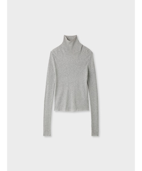 「MIESROHE」 タートルネックニット FREE ライム レディース_画像7