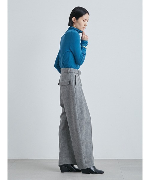 「MIESROHE」 タートルネックニット FREE ライム レディース_画像8