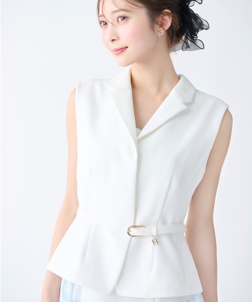 CELFORD ペプラムショートジレ レディース : ZOZOTOWN Yahoo!店