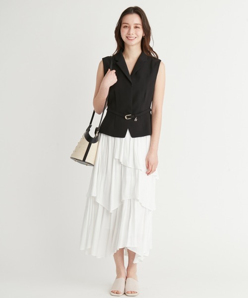 CELFORD♡ ペプラムショートジレ♡セルフォード♡新品未使用 CELFORD ペプラムショートジレ レディース : ZOZOTOWN Yahoo!店