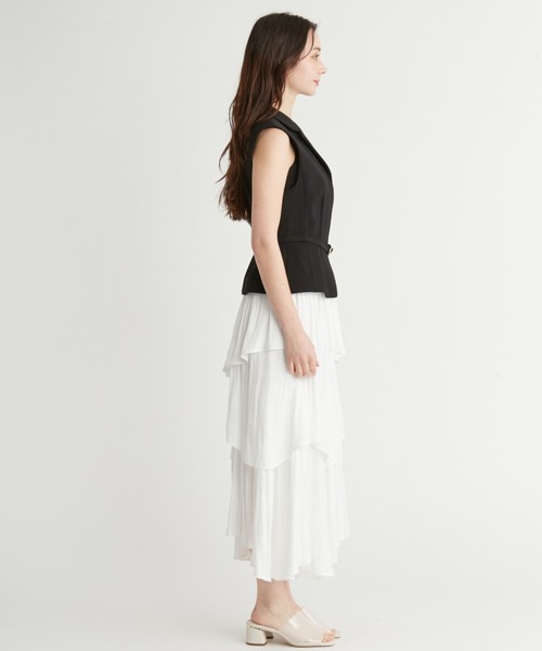 CELFORD（セルフォード） ペプラムショートジレ レディース : ZOZOTOWN