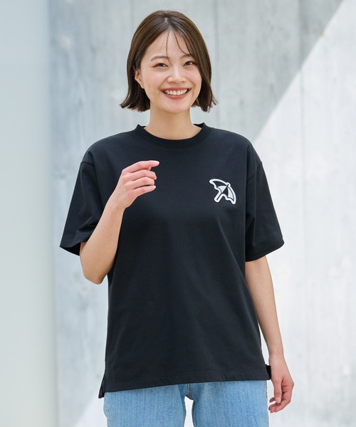 （美品）PP-T007 ブラック Tシャツ Lサイズ CHILL TIMEプリントポンチTシャツ