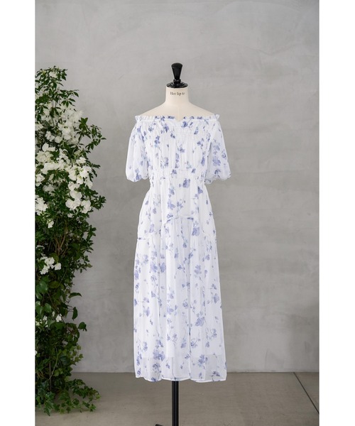高い素材】 Belle Dress Chiffon Jardin One Piece - One Piece