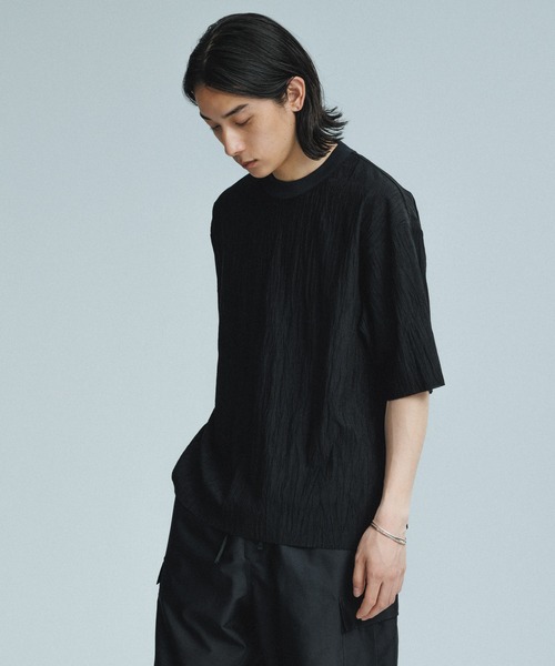 tシャツ 楽の極み ボックスシルエット 切り替えカットソー レディース ADAM ET ROPE' tシャツ ボックスシルエット トリコット