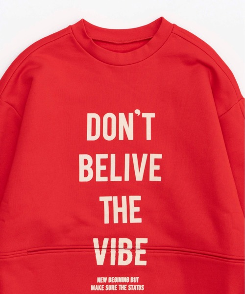 MAISON SPECIAL トレーナー FREEサイズ レッド MAISON SPECIAL（メゾンスペシャル） スウェットカットソー FREE