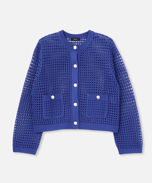 allureville（アルアバイル） カーディガン フィッシュネットニット