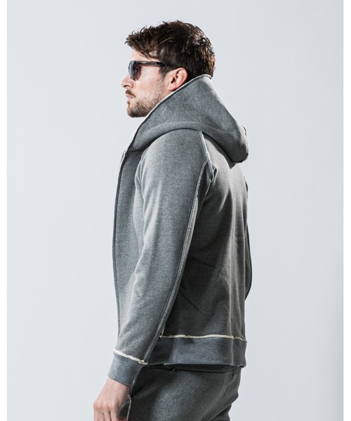 wjk　ジップアップパーカー　パーカー　グレー wjk 「wjk」 ジップアップパーカー SMALL トップグレー メンズ