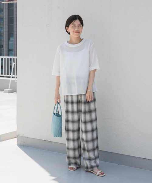 「URBAN RESEARCH DOORS」 半袖チュニック MEDIUM グリーン レディース