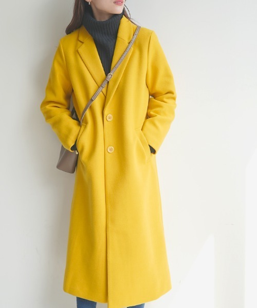 「Futier land」 チェスターコート LARGE グリーン レディース_画像4