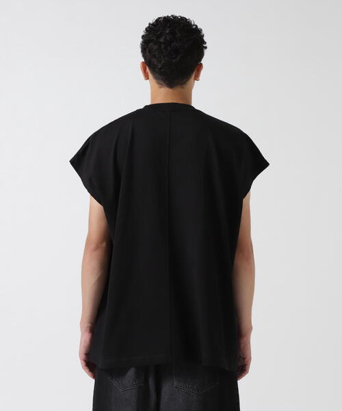 【MINEDENIM】23SS Big Nosleeve T-SH BLACK MINEDENIM - Big Nosleeve T-SH Black | River