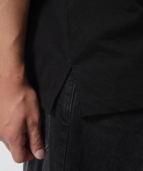 【MINEDENIM】Big Nosleeve T-SH BLK L MINEDENIM - Big Nosleeve T-SH （BLK） / ビックシルエット