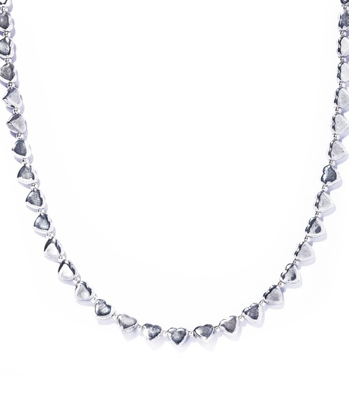 ネックレス 「quip queint」press heart middle necklace/プレス ハート ミドル ネックレス QU187 レディーの画像