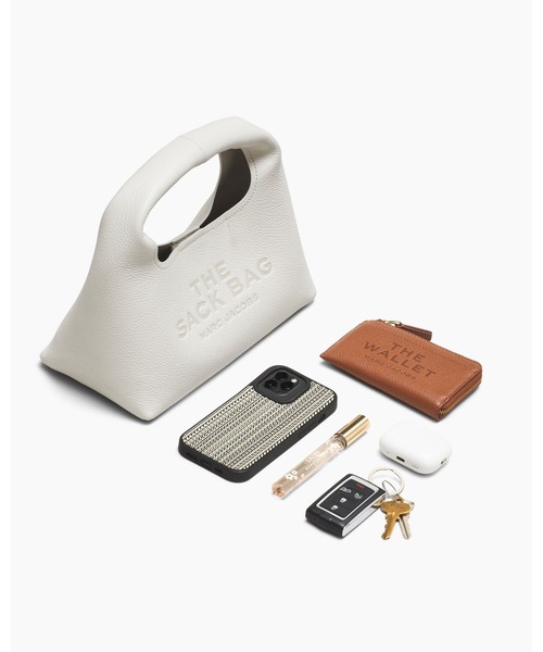 ★25SS Marc Jacobs THE MINI SACK レザー ロゴ トートバッグ ザ レザー サック バッグ ミニ | マーク ジェイコブス | 公式サイト