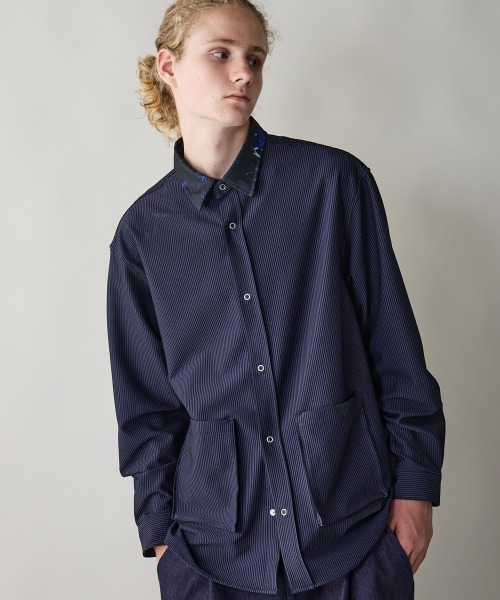 rehacer（レアセル） シャツ : Botanical Cleric Shirt Jacket