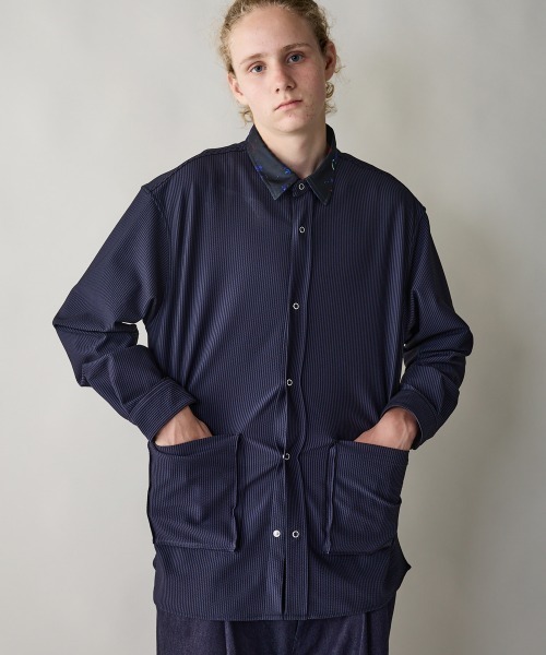 rehacer（レアセル） シャツ : Botanical Cleric Shirt Jacket