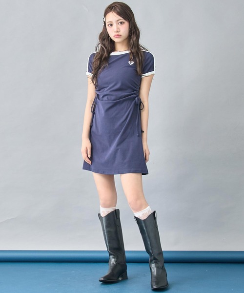 ANAP ワンピース スポーティーTシャツ ミニワンピース : ZOZOTOWN