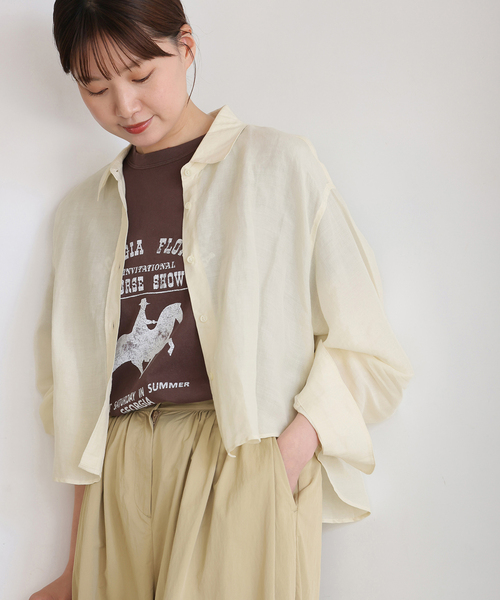 IENA イエナ　SOMELOS オーバーサイズ　リヨセルシャツ　ブラウス IENA イエナ SOMELOS オーバーサイズ リヨセルシャツ ブラウス