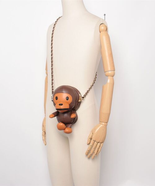 A BATHING APE ハンドバッグ BABY MILO PLUSH DOLL MINI