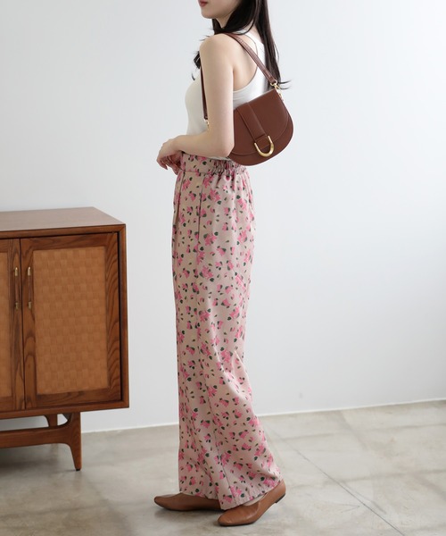 新品シアタープロダクツ花柄パンツ ホワイト Sunflower 新品シアタープロダクツ花柄パンツ ホワイト Sunflower