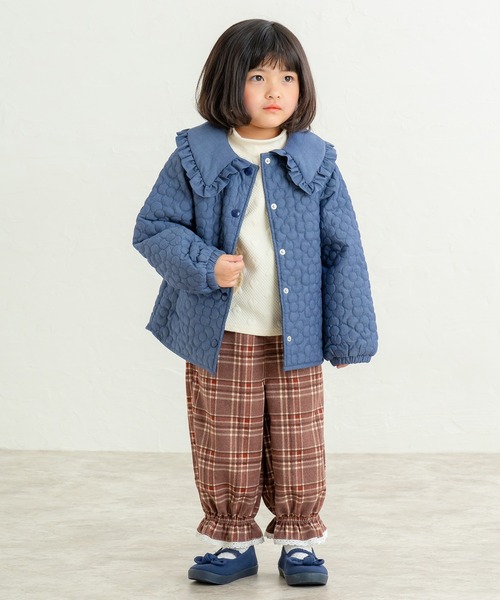 la poche biscuit（ラポシェビスキュイ） パンツ 8分丈 裾絞りパンツ