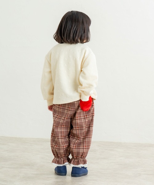 la poche biscuit（ラポシェビスキュイ） パンツ 8分丈 裾絞りパンツ