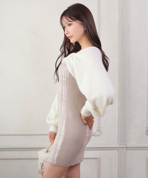 LIP SERVICE（リップサービス） ニットワンピース FREE ブルー