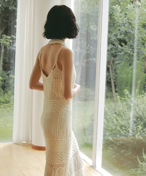 EIMY ISTOIRE（エイミーイストワール） ワンピース クロシェマキシ