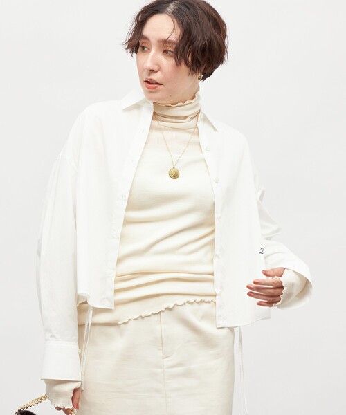 ブラウス シャツ MY STANDARD ショートシャツ レディース
