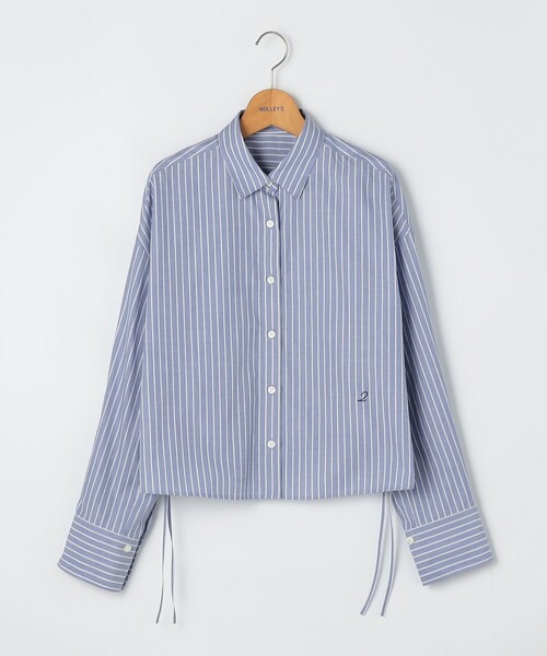 2nd NOLLEY'S MY STANDARDシャツ ストライプ サイズ2 セカンドノーリーズ 2nd NOLLEY'S MY STANDARD シャツ （サックス