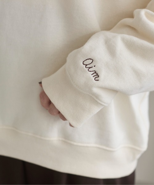 ANGIE トレーナー スウェット 刺繍 ロゴ スウェット /トレーナー