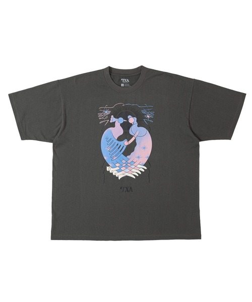 TXA tシャツ 大河紀 S/S T-shirt Smoke Black メンズ レディース