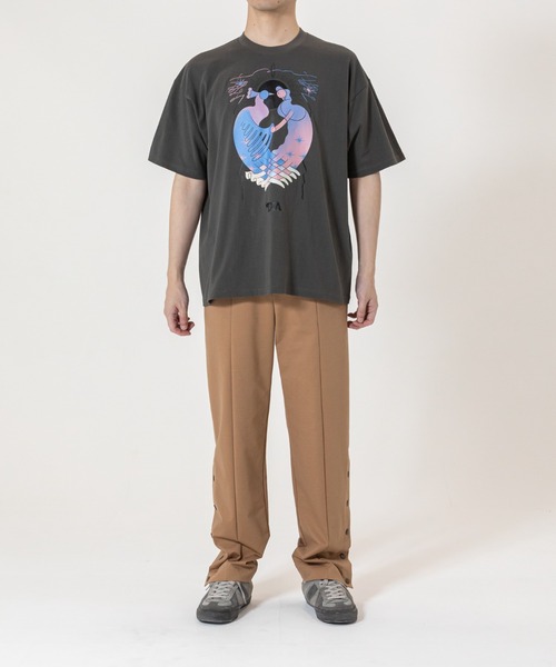 TXA tシャツ 大河紀 S/S T-shirt Smoke Black メンズ レディース