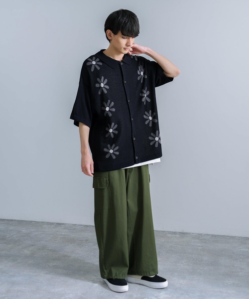 「Rocky Monroe」 「cathy’s closet」ニットカーディガン M ネイビー メンズ_画像5