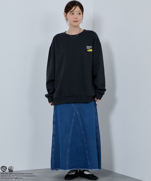 トレーナー スウェット TOM＆JERRY サガラ刺繍トレーナー メンズ