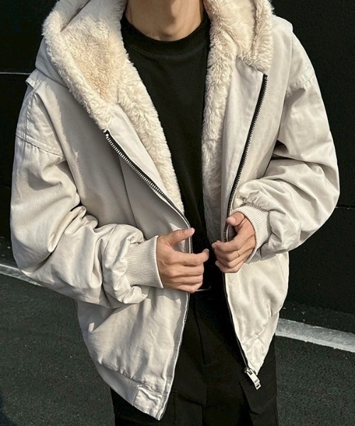 B.R.U コート ジャケット インナーファーパーカー メンズ レディース