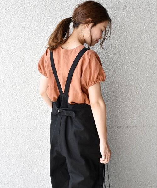 「liflattie ships」 半袖ブラウス SMALL ライトグリーン レディース_画像6