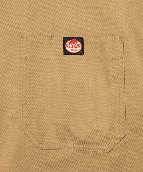 「RED KAP」 半袖シャツ MEDIUM サックスブルー メンズ_画像4