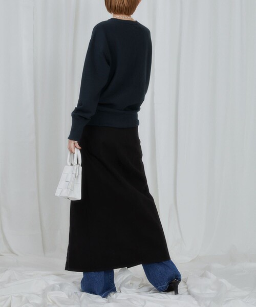 「Firsthand」 「AMERICANA」スウェットカットソー「Firsthandコラボ」 M スミクロ レディース_画像3