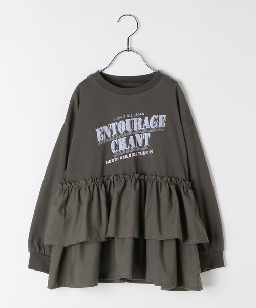 GLOBAL WORK（グローバルワーク） tシャツ ロゴドッキングチュニック