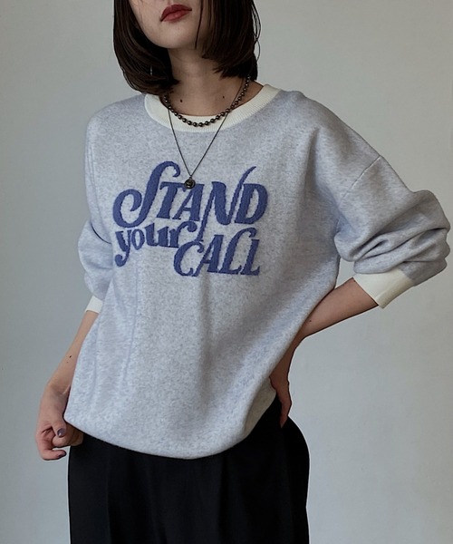 S.Kページ PAGEBOY（ページボーイ） ニット セーター フェザーロゴプルオーバー