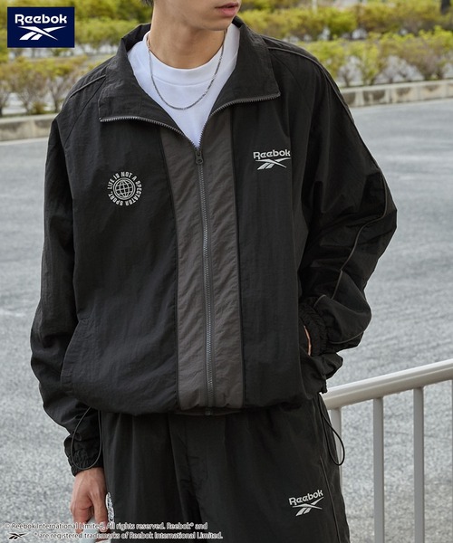 「Reebok」 ナイロンブルゾン M ダークネイビー レディース_画像2
