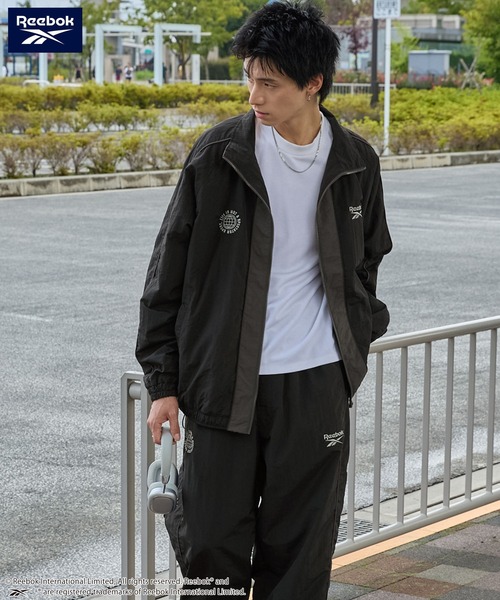 「Reebok」 ナイロンブルゾン M ダークネイビー レディース_画像5